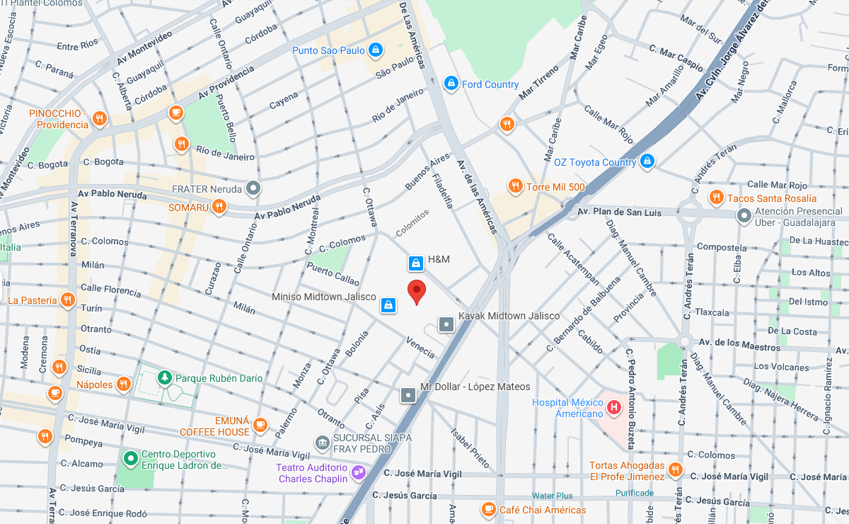 Mapa de ubicacion del evento